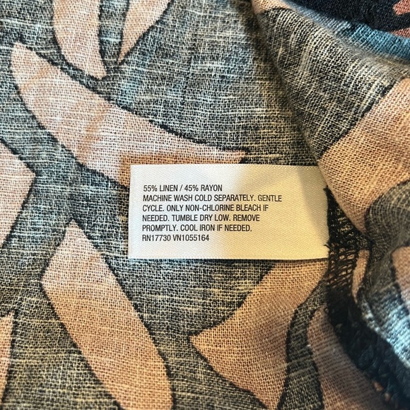 NWT A New Day Button Linen Blend Shirt  Size S - Picture 10 of 10